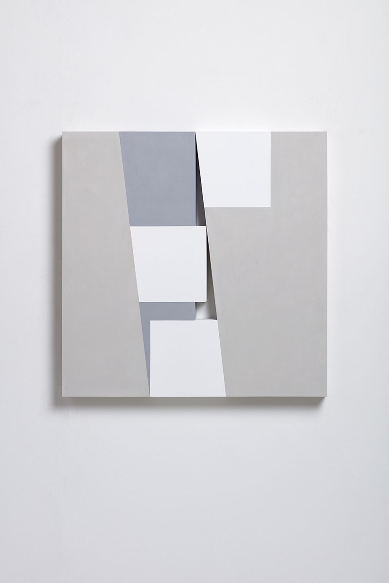 From One Side to the Other, 202070 x 70 x 6 cmAcryl mit Marmorpuder auf Holz