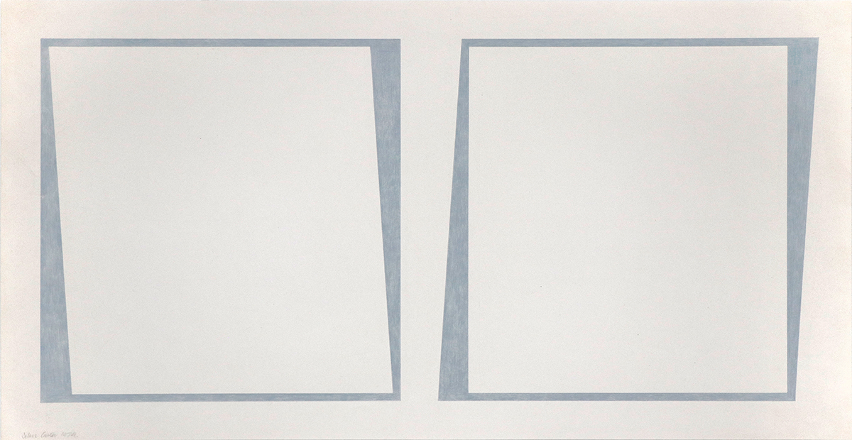 Two Frames, 197946 x 90 cmBuntstift auf Papier