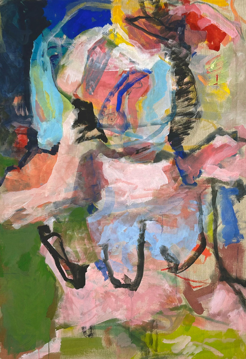 Nachbarin, 2025145 x 100 cmAcryl auf Leinwand
