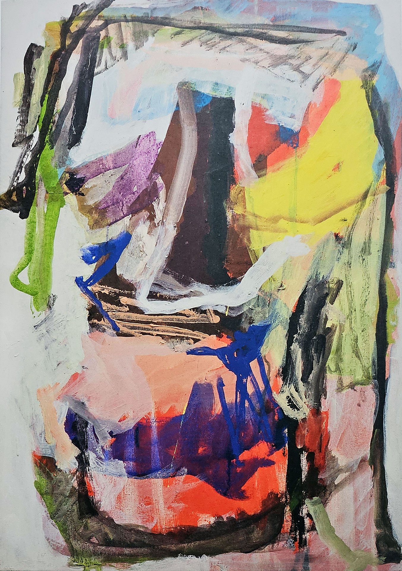 Roter Kopf, 2016100 x 70 cmAcryl auf Leinwand