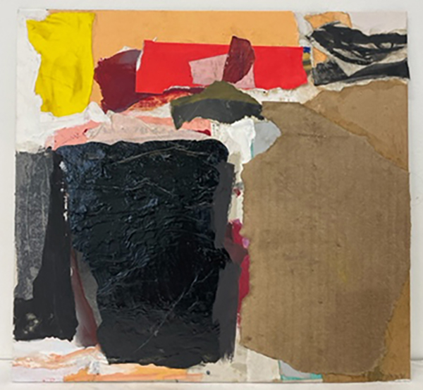 Ohne Titel, 199134,4 x 36,3 cm Collage, mixed media on cardboard