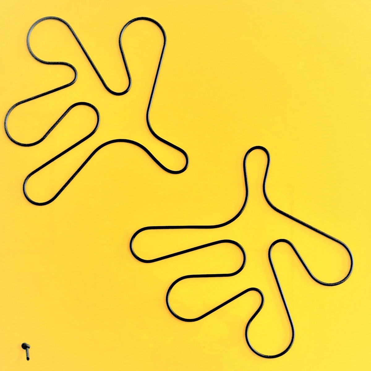 TOGETHER, 2018100 x 100 x 3,8 cmStahl, lackiert