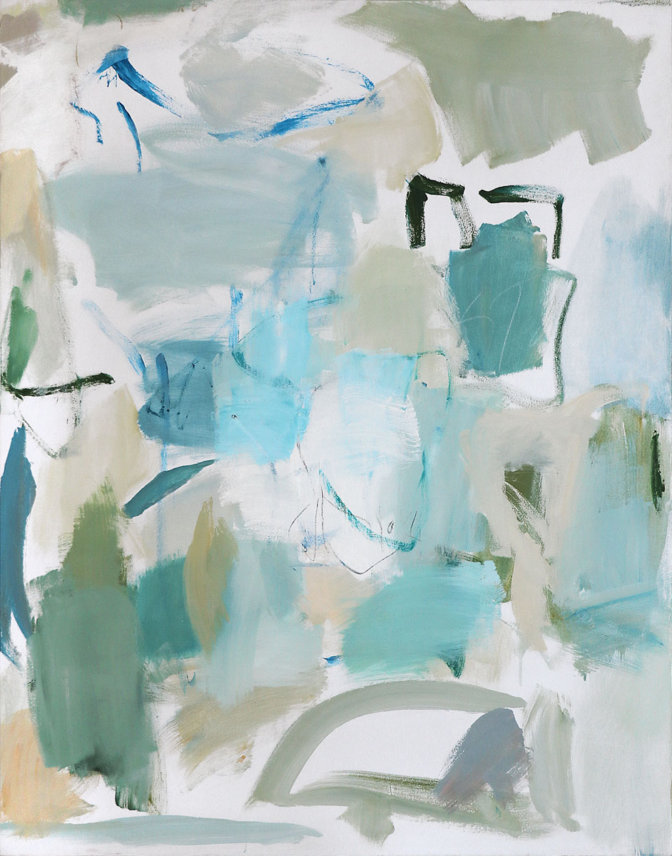 Blue Aria, 2022146 x 114 cmAcryl und Öl auf Leinwand