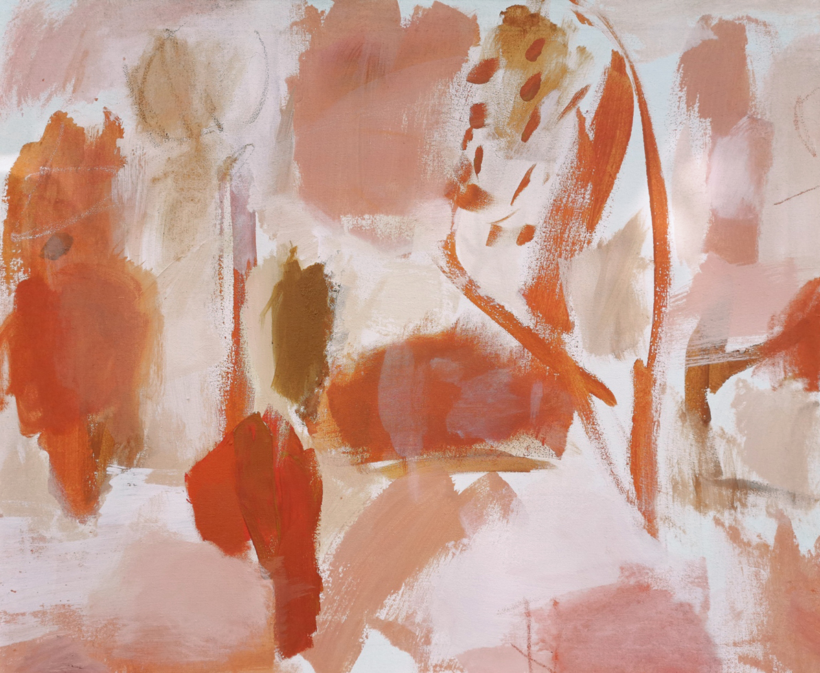 Paisaje rojo, 202160 x 73 cmAcryl und Öl auf Leinwand