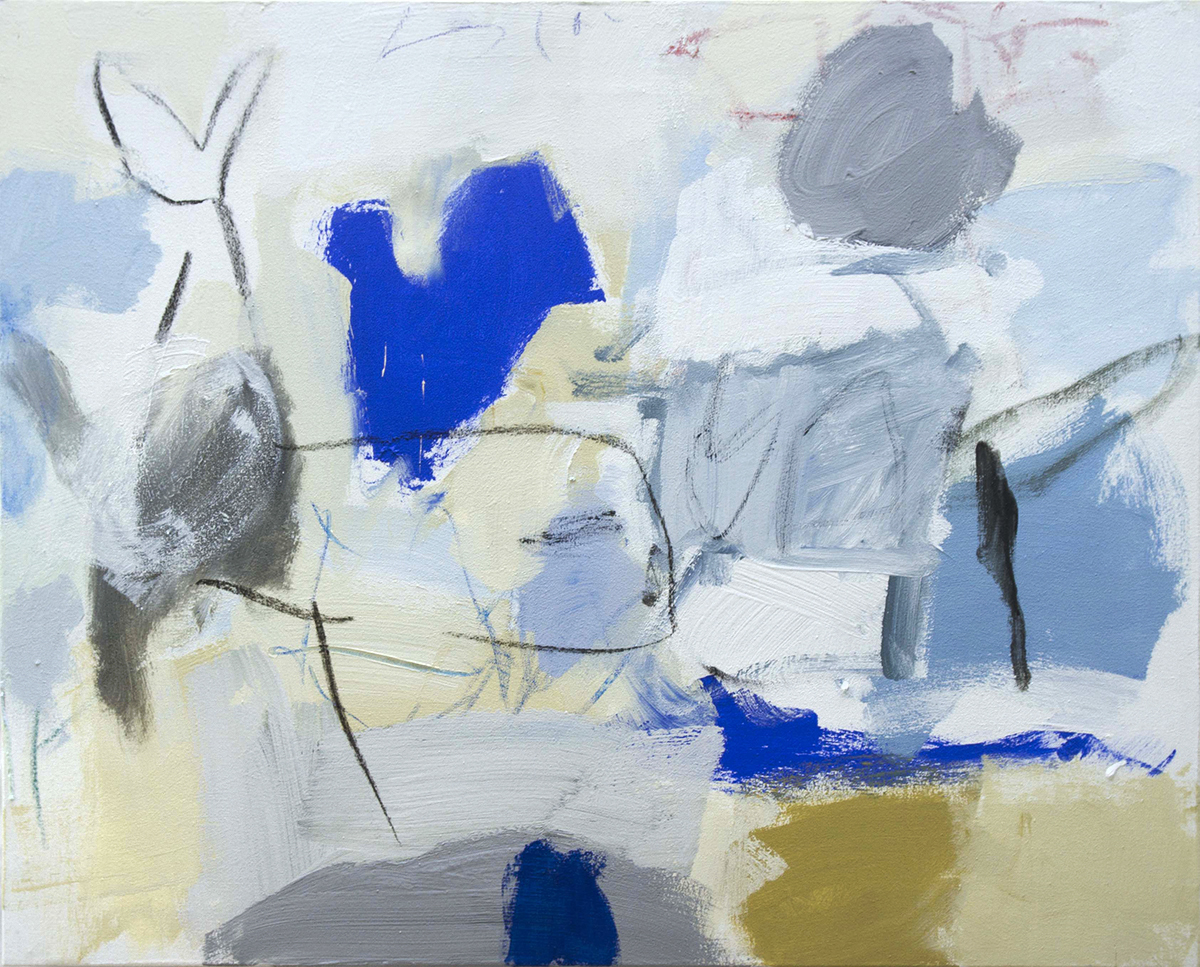 Blue dream, 201965 x 81 cmAcrylic and oil on canvas