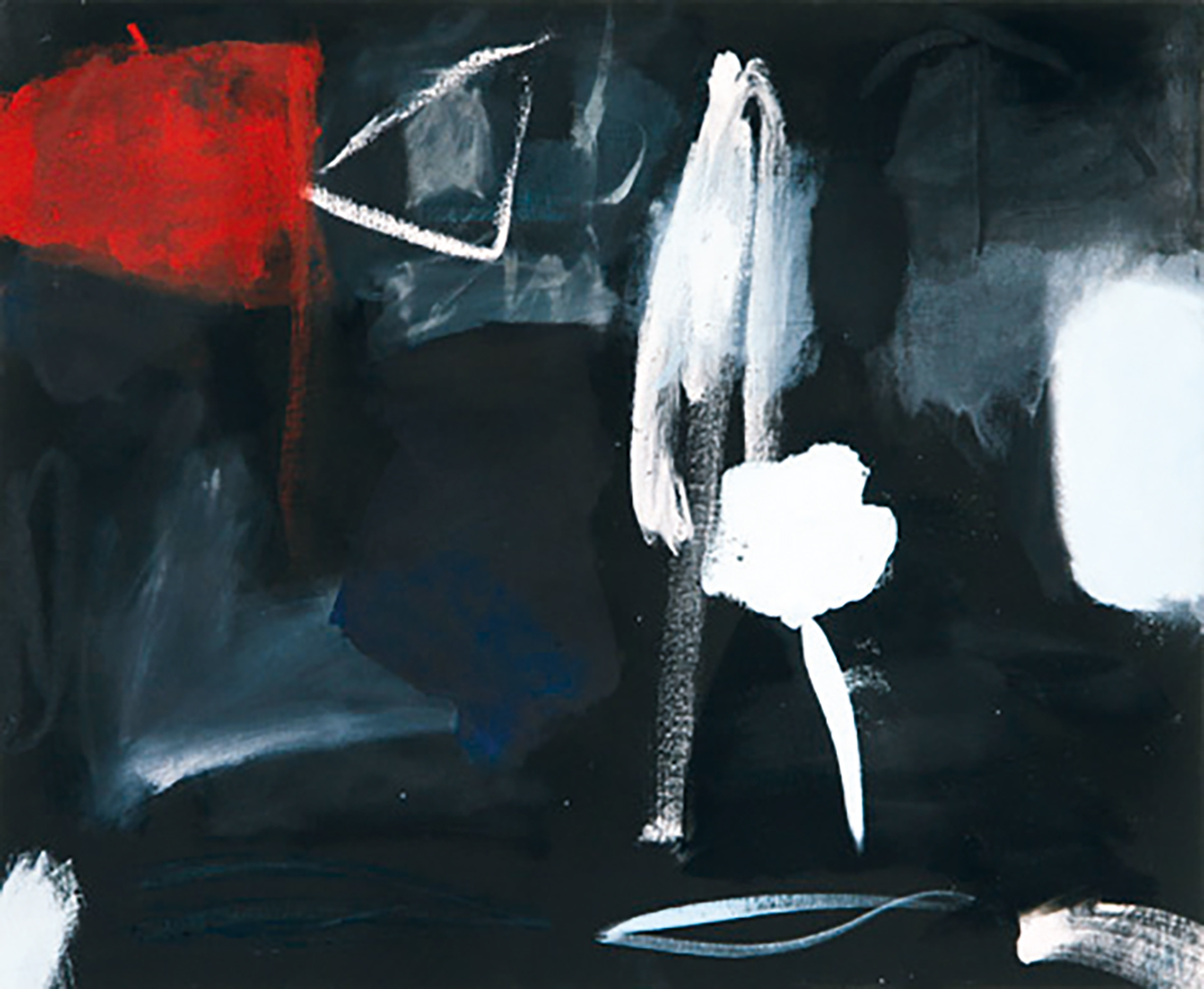 Night garden, 201260 x 73 cmAcrylic and oil on canvas