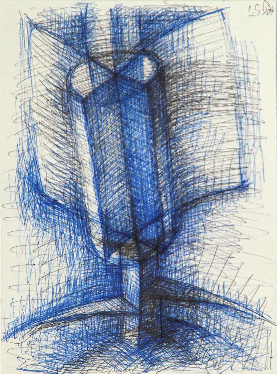 Automatic, 197728,5 x 21 cmBallpoint pen on paper