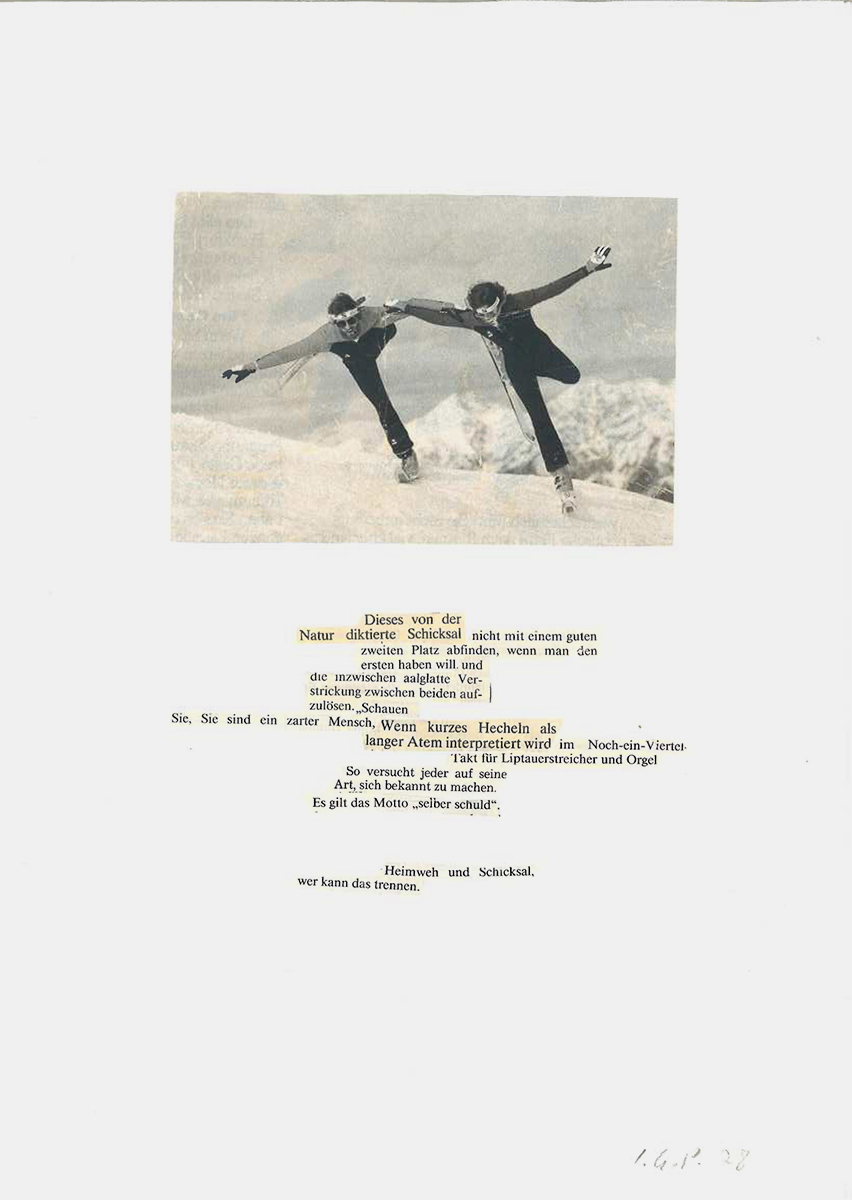 Extended At One AnothersTime, 197829,7 x 21 cmCollage