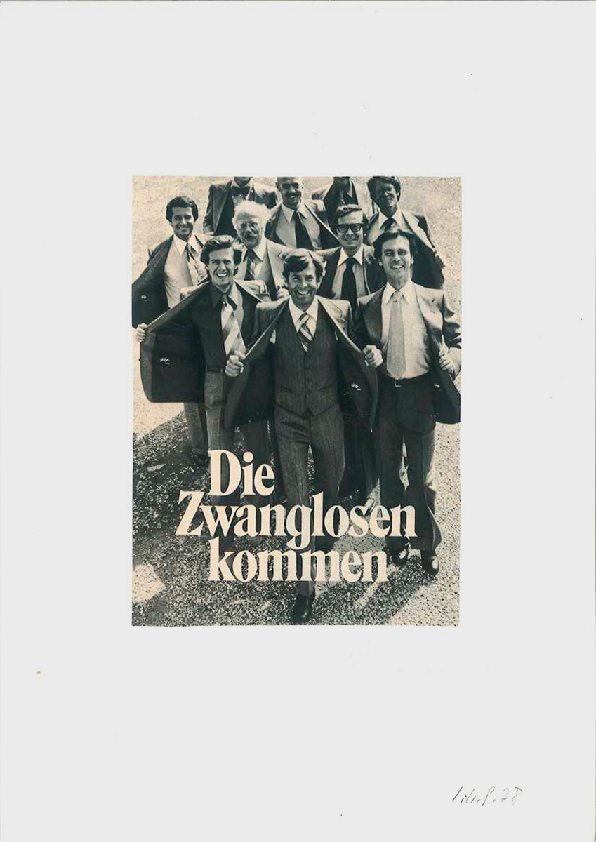 To One AnothersDie Zwanglosen kommen, 197829,7 x 21 cmCollage