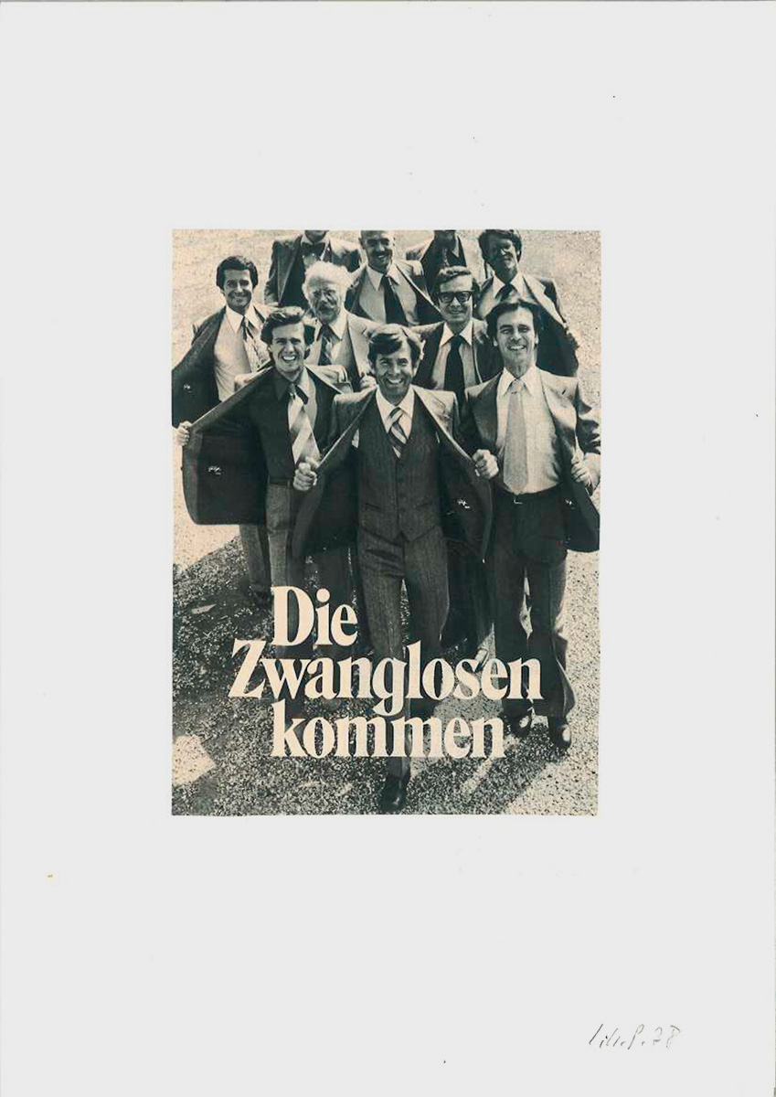 ZueinanderDie Zwanglosen kommen, 197829,7 x 21 cmCollage