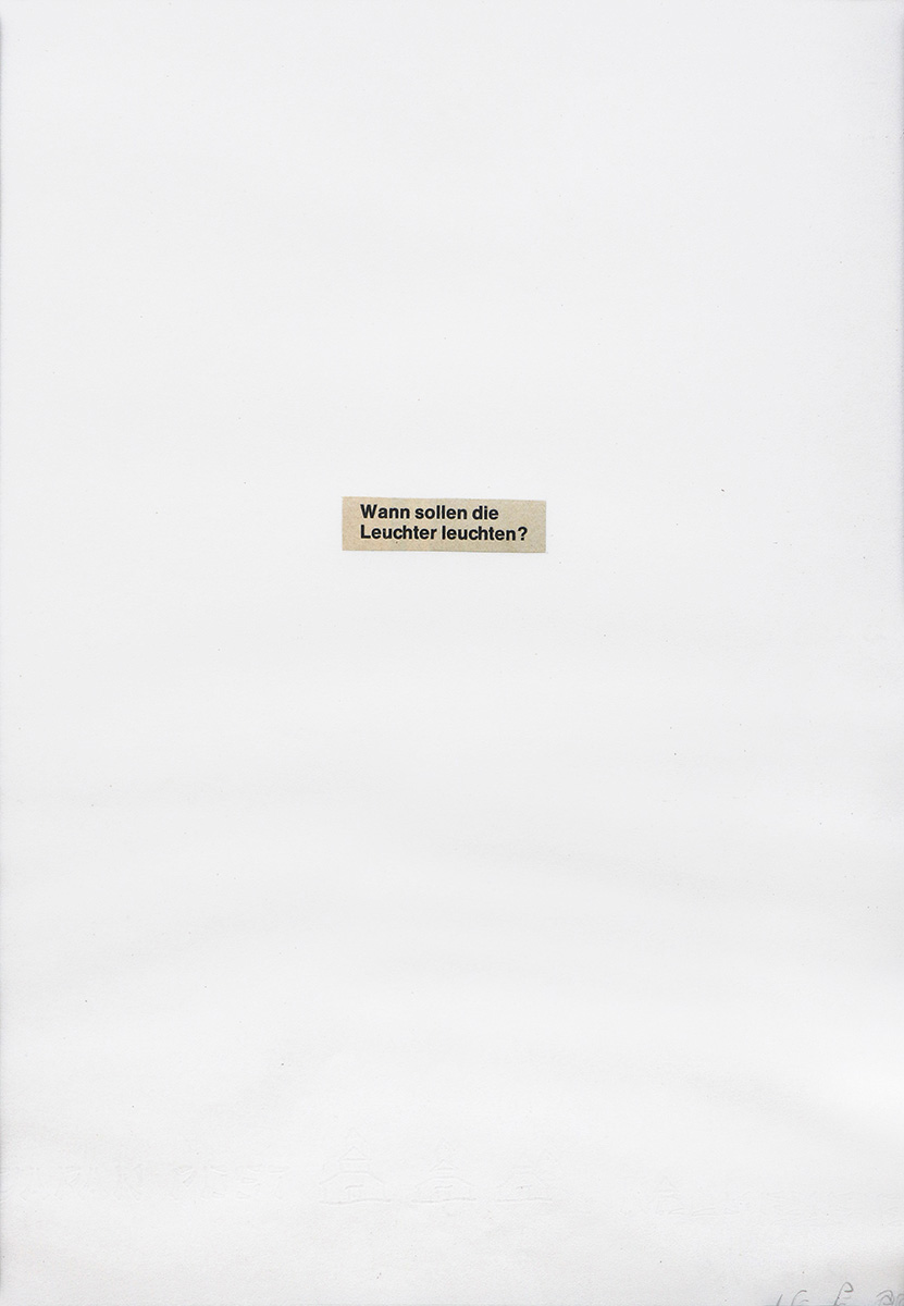Pure TextWann sollen die ..., 197829,7 x 21 cmCollage