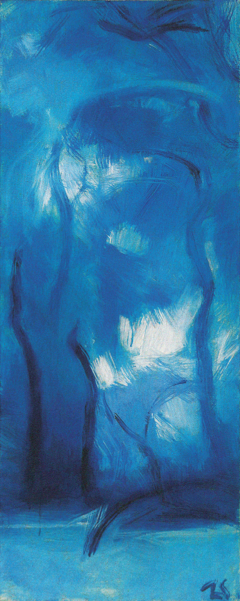 EisKristallWald, 2014150 x 60 cmAcryl und Eitempera auf Leinwand