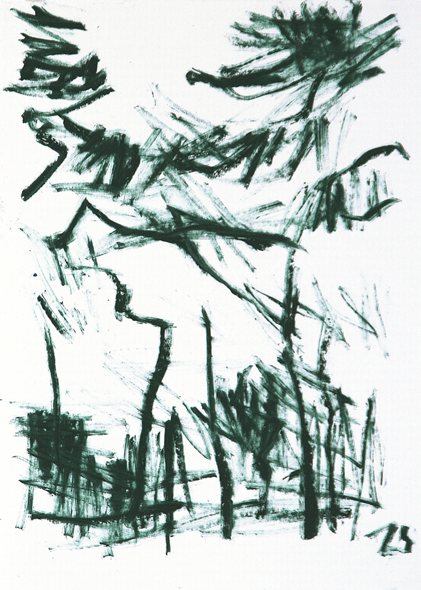 RundWanderWeg4, 201542 x 59,4 cmOil stick on paper