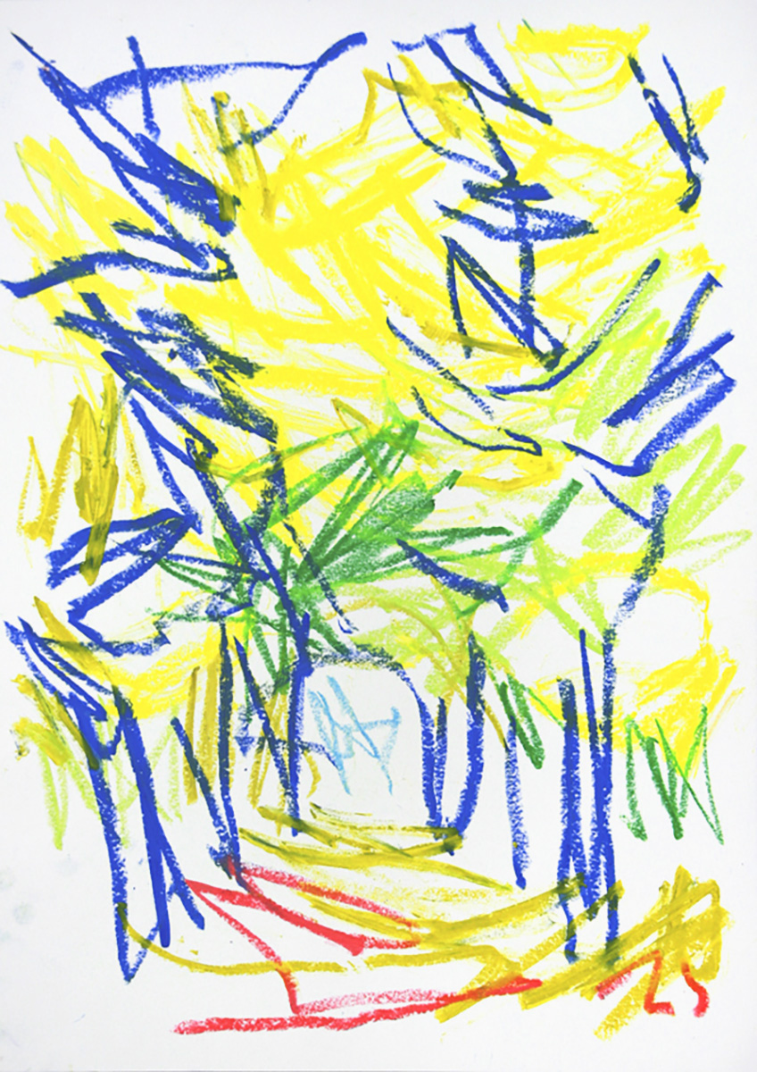 SchönBrunnGold, 201642 x 29,7 cmOil stick on paper