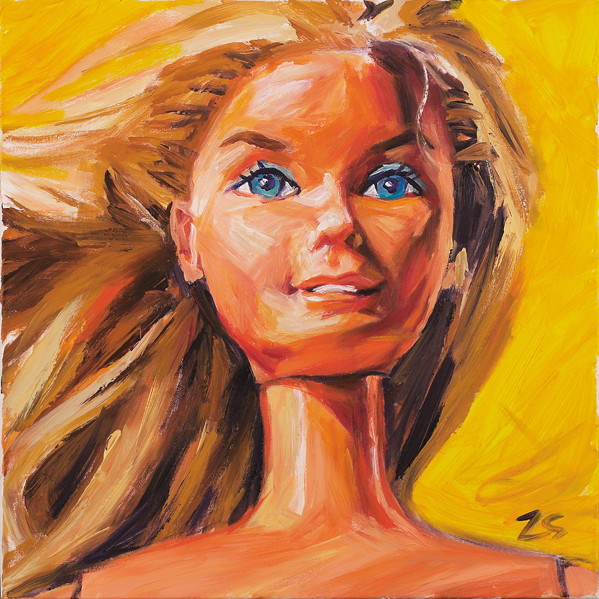 Barbi, 200760 x 60 cmAcryl auf Leinwand