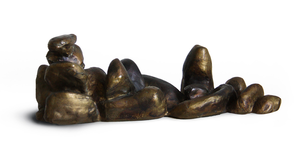 Ohne Titel (Liegende), 196315 x 42 x 16 cmBronze, signed; Edition: 6