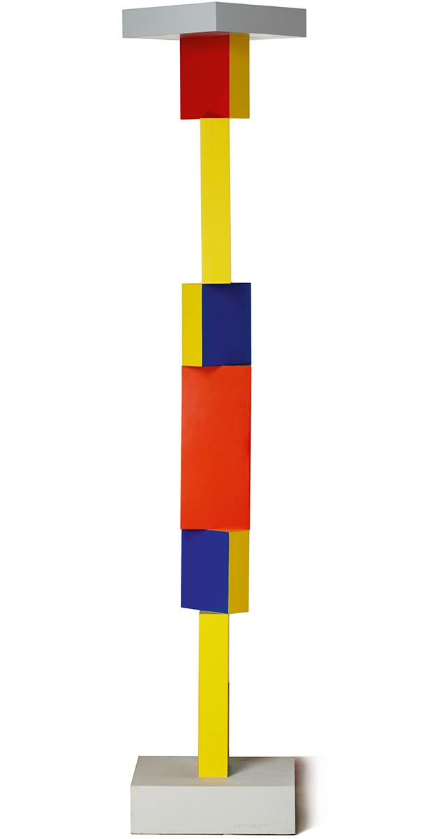 Ohne Titel, 1983 249,5 x 50 x 50 cmPainted wood