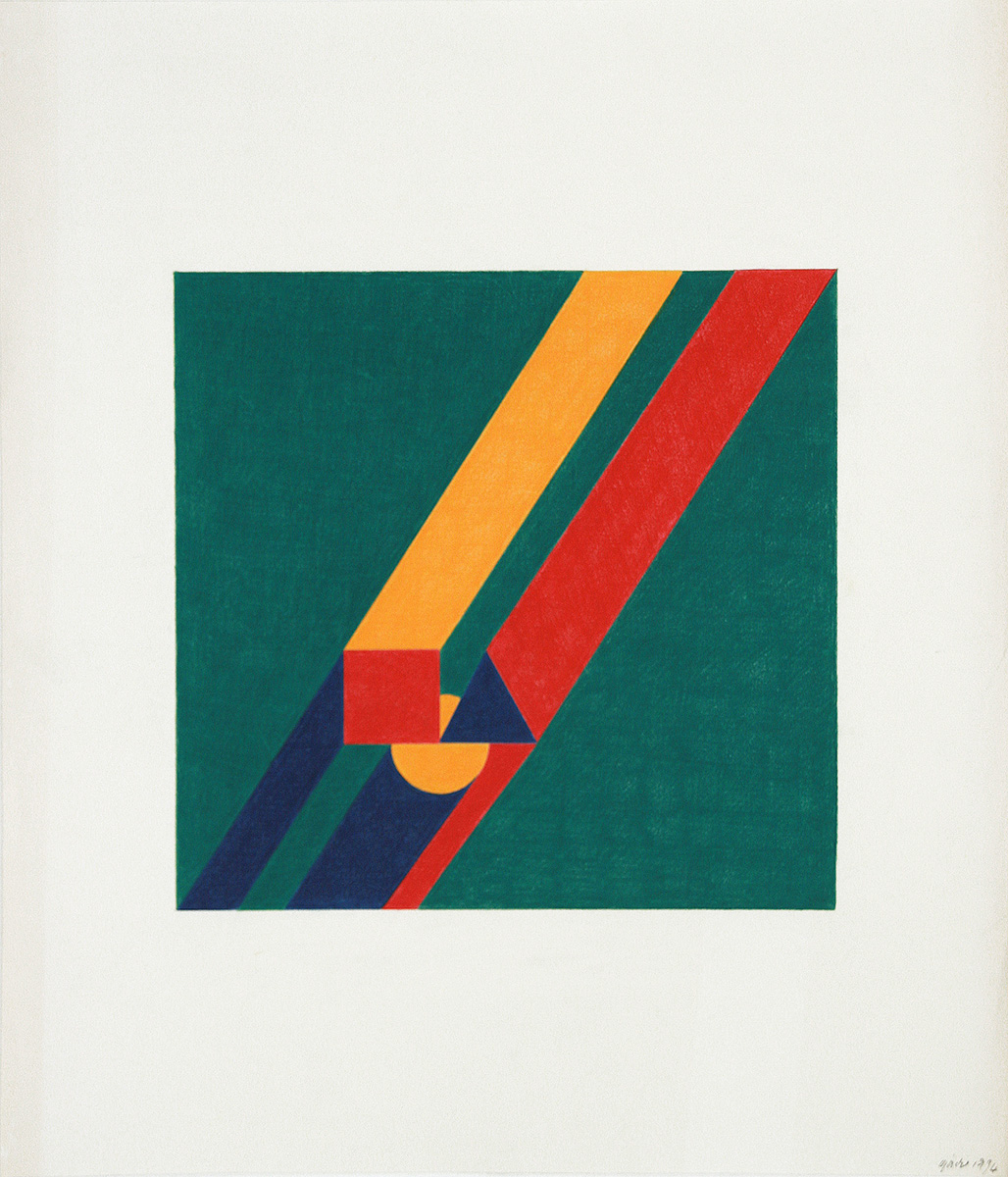 Ohne Titel, 199460,5 x 52,3 cmFarbstift auf Papier, signiert