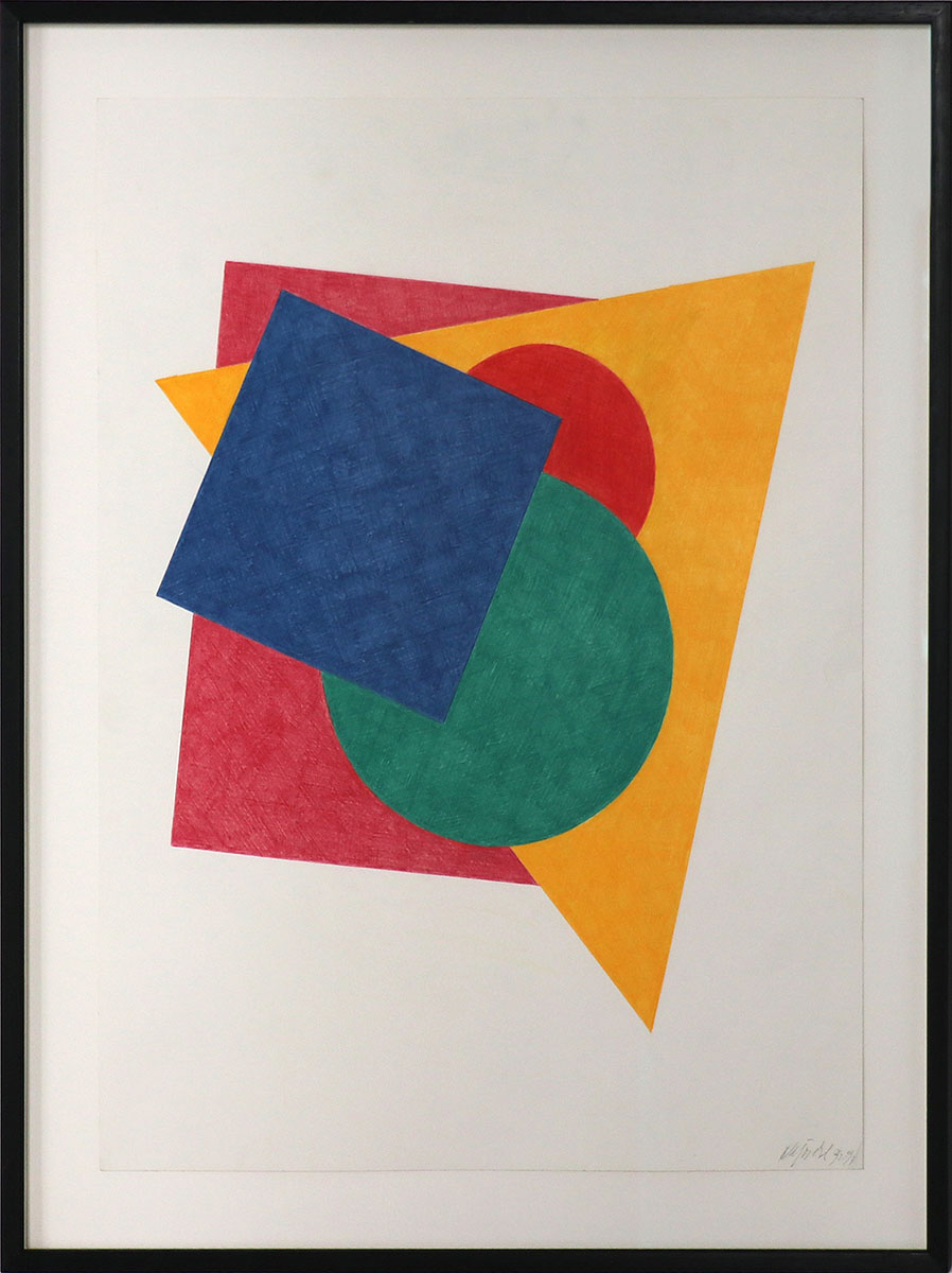 Ohne Titel, 1992/9347 x 44 cm on 64 x 50 cm framed in 77 x 62 cmColoured pencil on paper, signed Ohne Titel, 1992/9347 x 44 cm on 64 x 50 cm framed in 77 x 62 cmColoured pencil on paper, signed