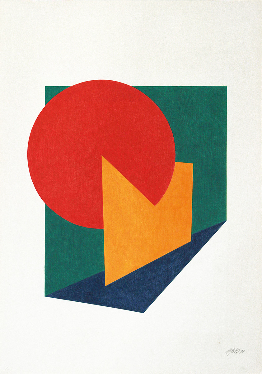 Ohne Titel, 199154 x 47 cm on 88,5 x 62,2 cm framed in 103,5 x 78,8 cmColoured pencil on paper, signed Ohne Titel, 199154 x 47 cm on 88,5 x 62,2 cm framed in 103,5 x 78,8 cmColoured pencil on paper, signed