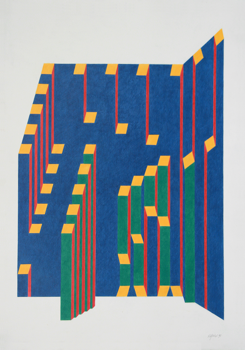 Ohne Titel, 1991100 x 70 cmColoured pencil on paper, signed Ohne Titel, 1991100 x 70 cmColoured pencil on paper, signed