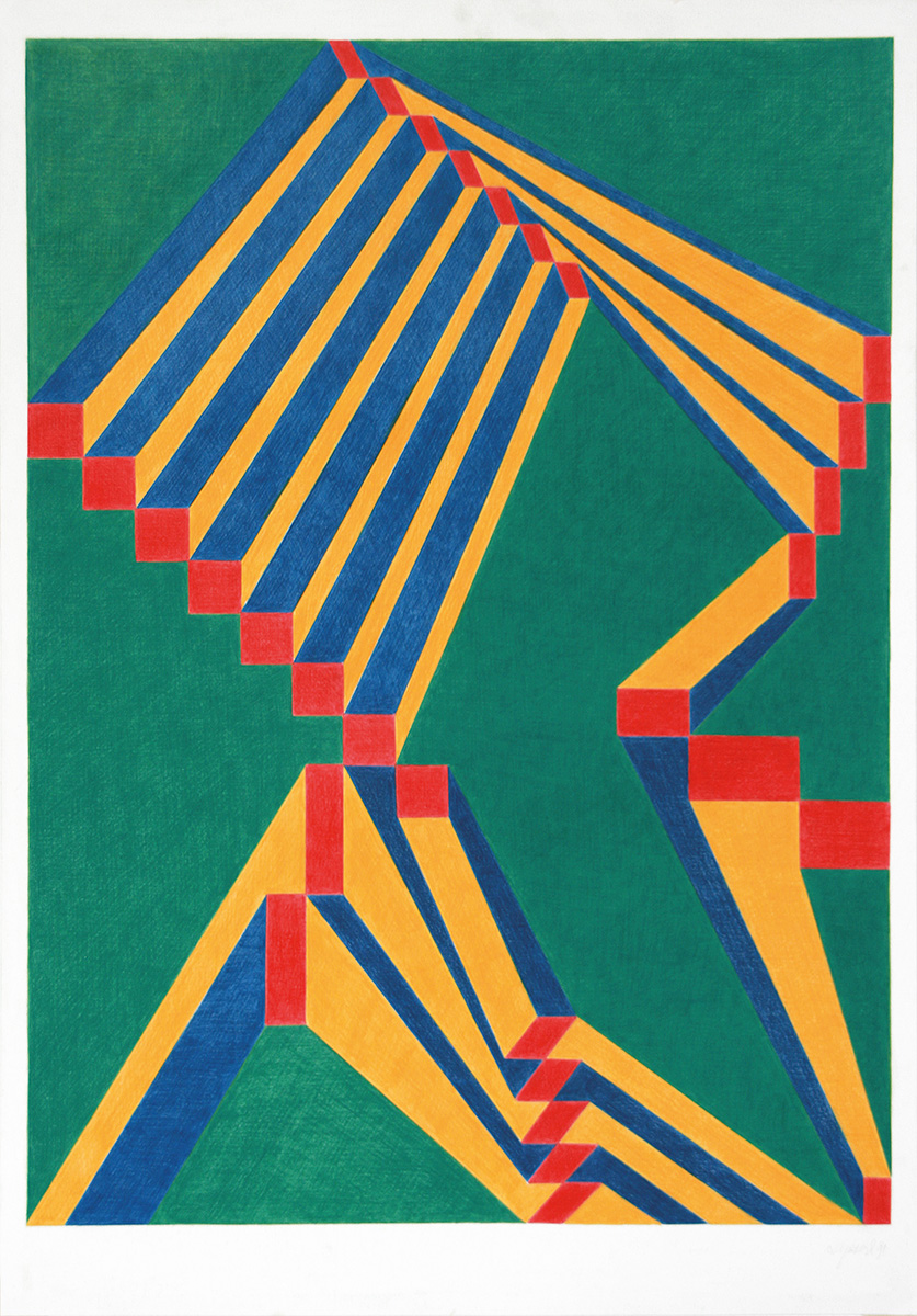 Ohne Titel, 1991100 x 70 cmColoured pencil on paper, signed Ohne Titel, 1991100 x 70 cmColoured pencil on paper, signed