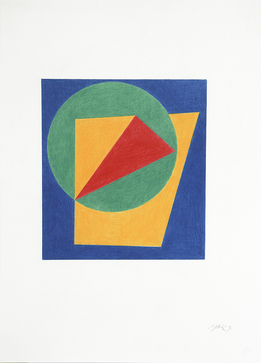 Ohne Titel, 199031,3 x 28,5 cm auf 62,5 x 45 cmFarbstift auf Papier, signiert