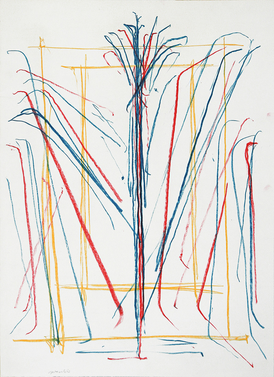 Ohne Titel, 196769,7 x 49,8 cm in 76 x 55 cmColoured pencil on paper, signed; framed