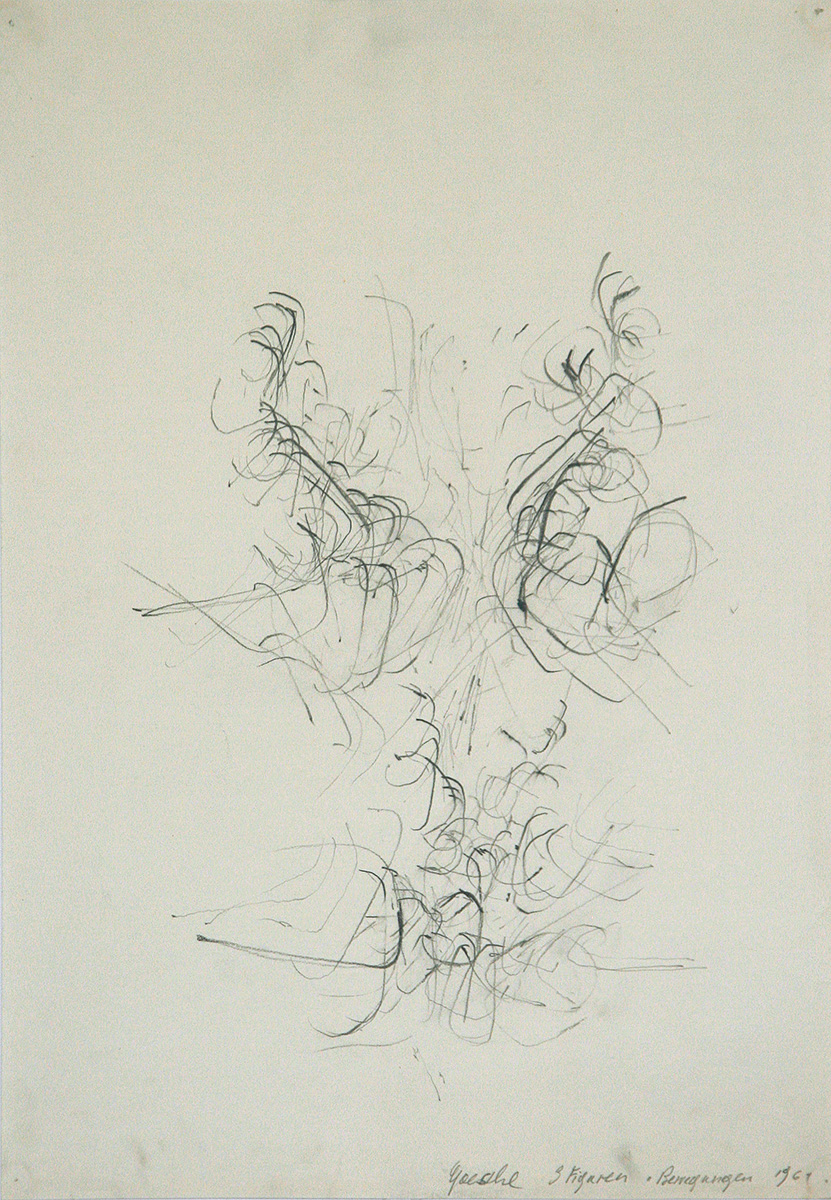 Rhythmus der Formen, 196050,5 x 38 cmBleistift auf Papier, signiert