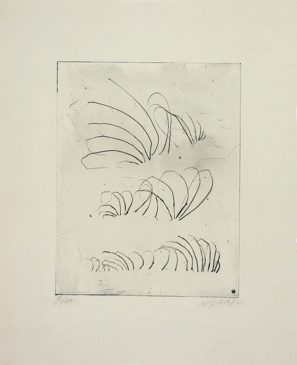 Figuren, 196219,6 x 15,3 cm auf 30,3 x 24 cmRadierung auf Papier, signiertAuflage: 20 Figuren, 196219,6 x 15,3 cm auf 30,3 x 24 cmRadierung auf Papier, signiertAuflage: 20