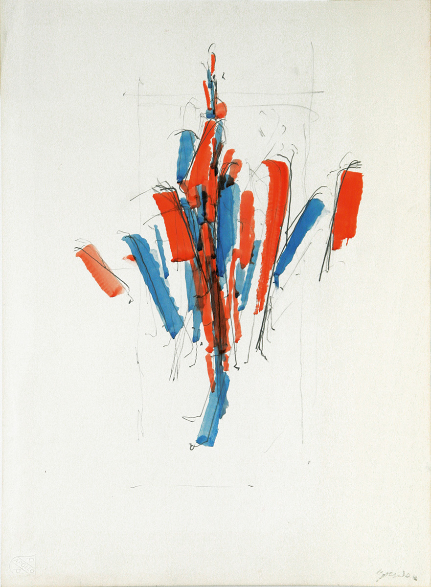 Ohne Titel, 196352 x 38 cmMixed media on paper