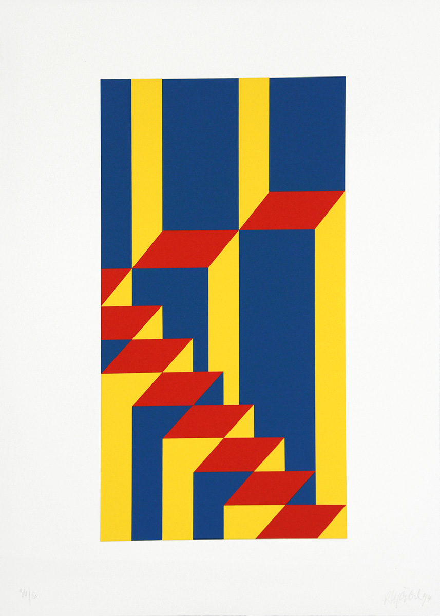 Ohne Titel, 199470 x 50 cmSiebdruck, signiertAuflage: 50