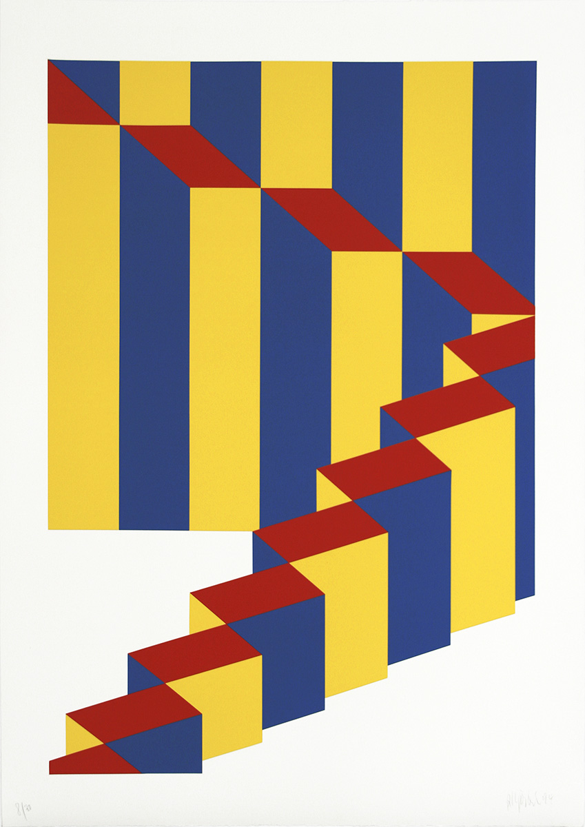 Ohne Titel, 199497 x 69,5 cmSiebdruck, signiertAuflage: 30