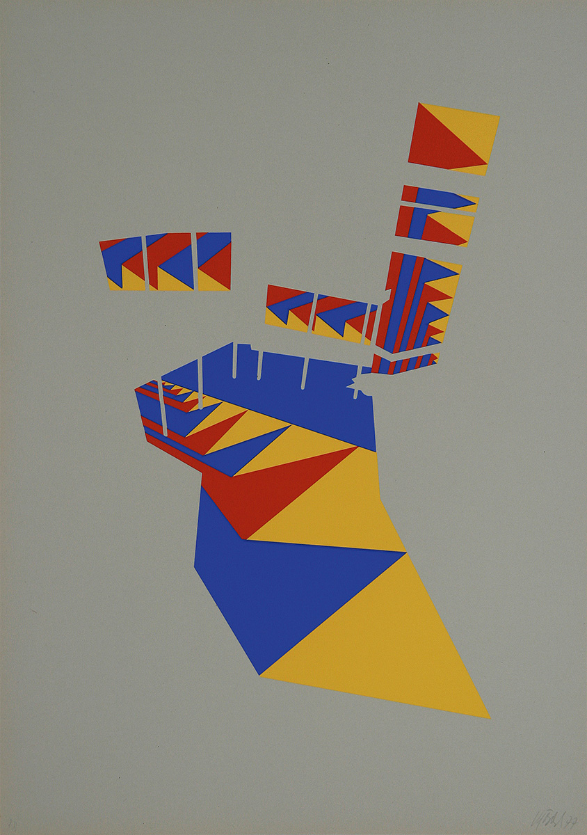 Ohne Titel, 197764,5 x 50 cmSiebdruck, signiertAuflage: 30