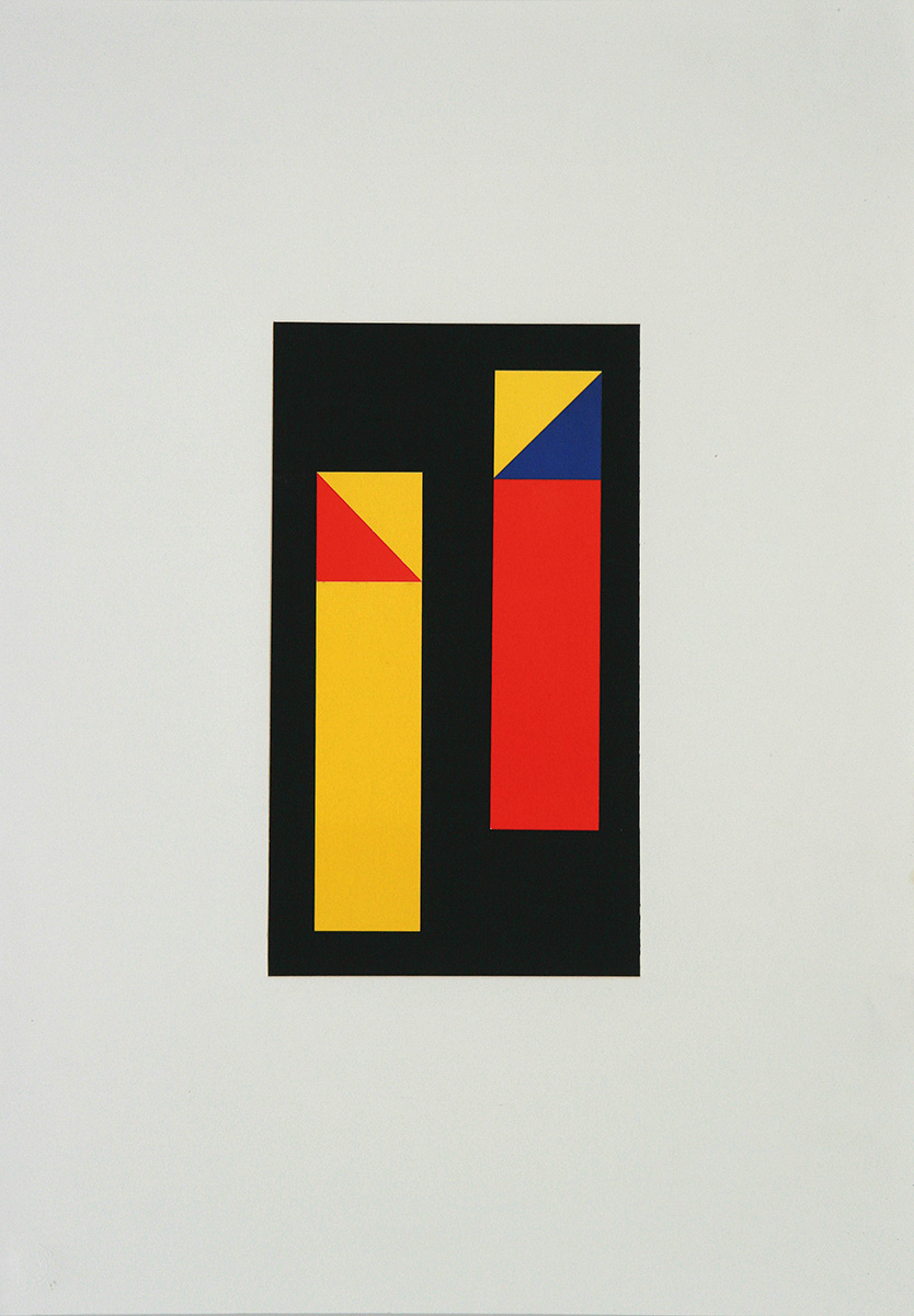 Ohne Titel (Projekt Eselsohr), 200129,7 x 17 cm auf 59,4 x 42 cmCollage