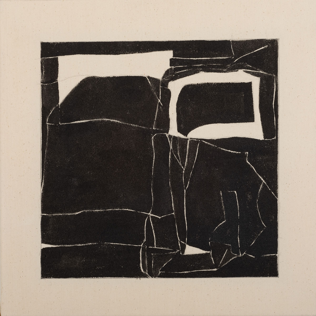 Ohne Titel 4, 202440 x 40 cm Tusche auf Baumwolle
