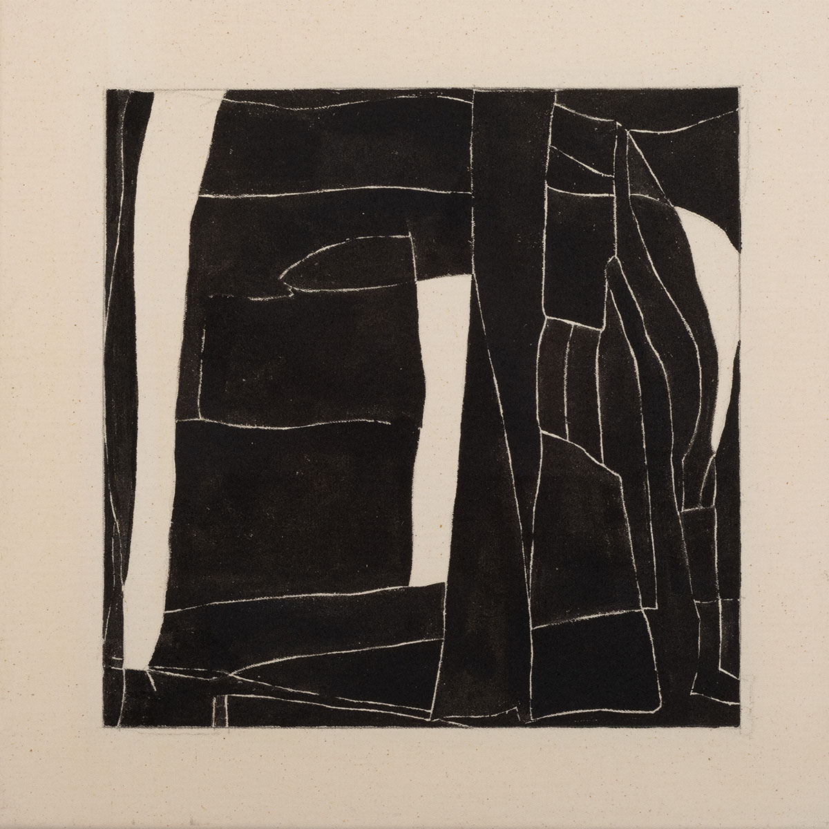Ohne Titel 7, 202440 x 40 cm Tusche auf Baumwolle