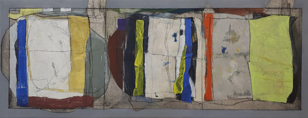 Ohne Titel, 202030 x 80 cm in 32,2 x 82,2 cmMischtechnik auf Baumwolle; gerahmt