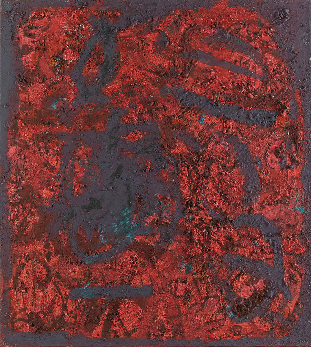 Lanzarote / Aschenbild, 1988145 x 130 cmMixed media on canvas