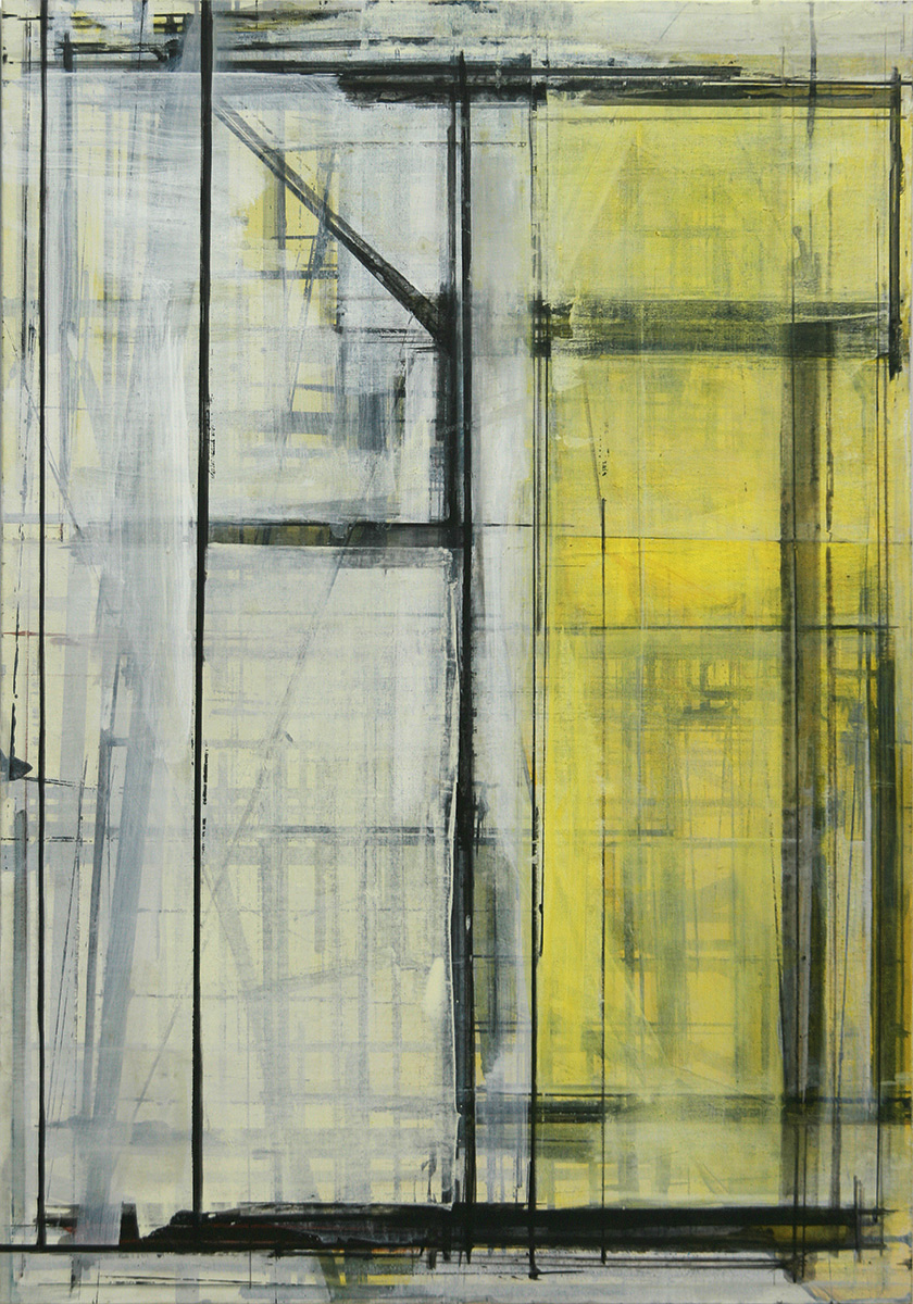 Ohne Titel, 2015100 x 70 cmMixed media on canvas; diptych 2
