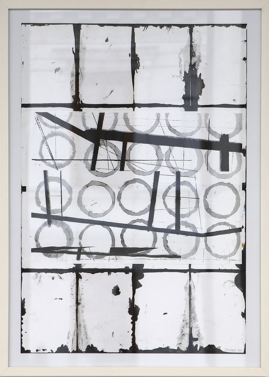 Ohne Titel, 201962 x 44 cm Collage, mixed media on paper; framed