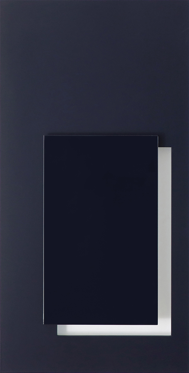 blaue objekte 21.5, 202299 x 50 x 3,6 cmAcryllack auf Alu-Dibond; 2-teilig