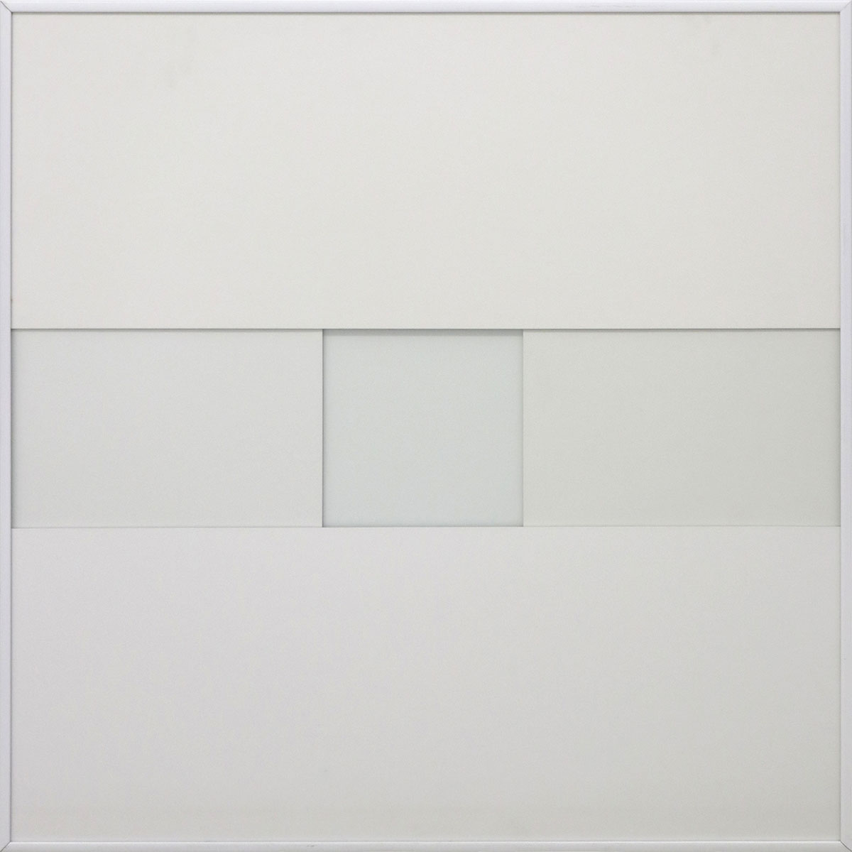 weisse objekte - verdichtete Transparenz VT 01, 201460 x 60 x 4 cmcardboard and glass, framed