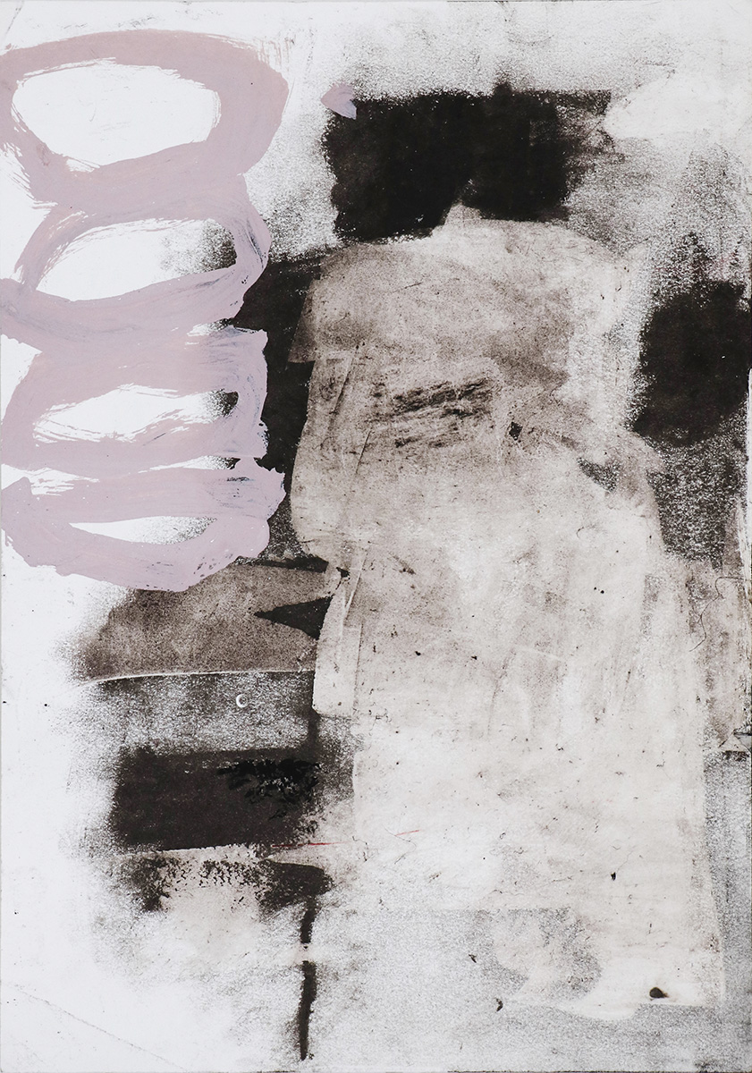 Der Platz, 201942 x 29,7 cmMixed media on paper