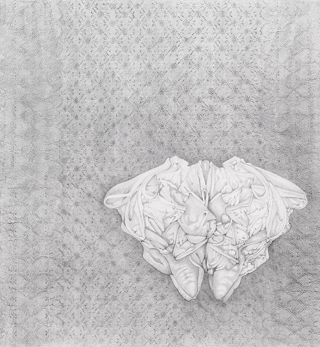 Cloud 7, 2017145 x 145 cmPencil on paper; framed in Nielsen Alu and plexiglass