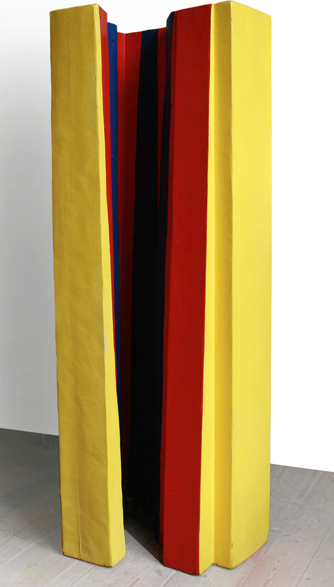 Schmale Sackgasse, 1967 200 x 70,5 x 53 cmHolz, lackiert