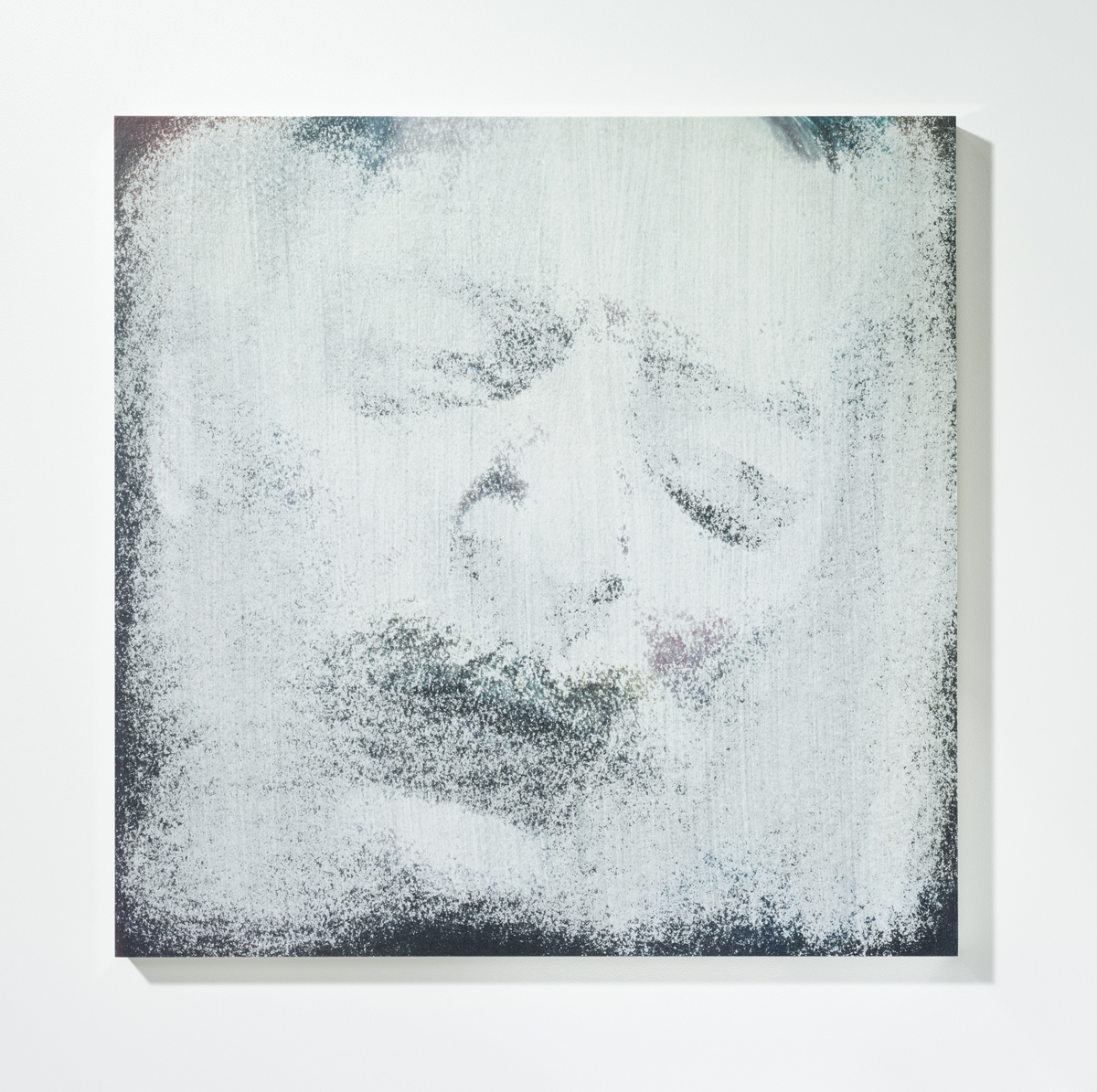 Löschung 6, 201630 x 30 cmPigmentprint, gelöscht, gefirnisst, kaschiert auf Acrylglas