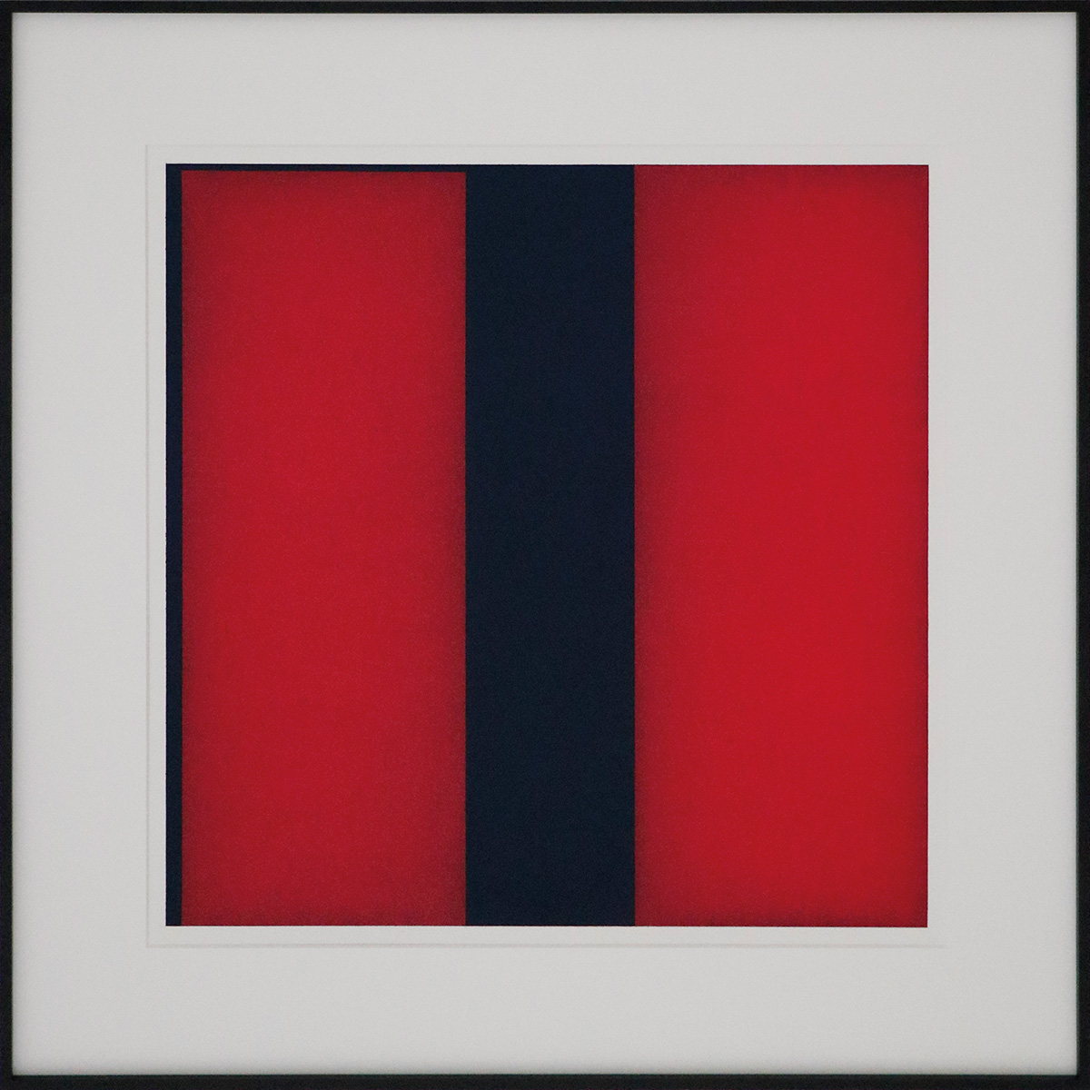 Unbound Rot, 200150 x 50 cm in 70 x 70 cmAcryl und Reisskohle auf Papier; gerahmt, Museumsglas
