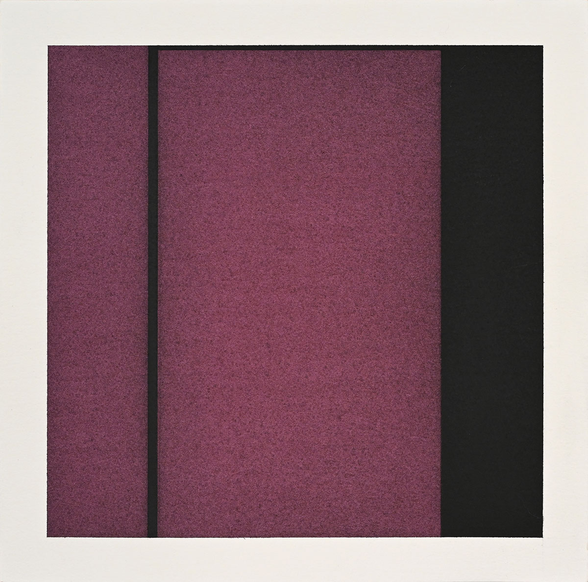 Unbound (Quinacridone violet), 200132 x 32 cmAcryl und Reisskohle auf Papier