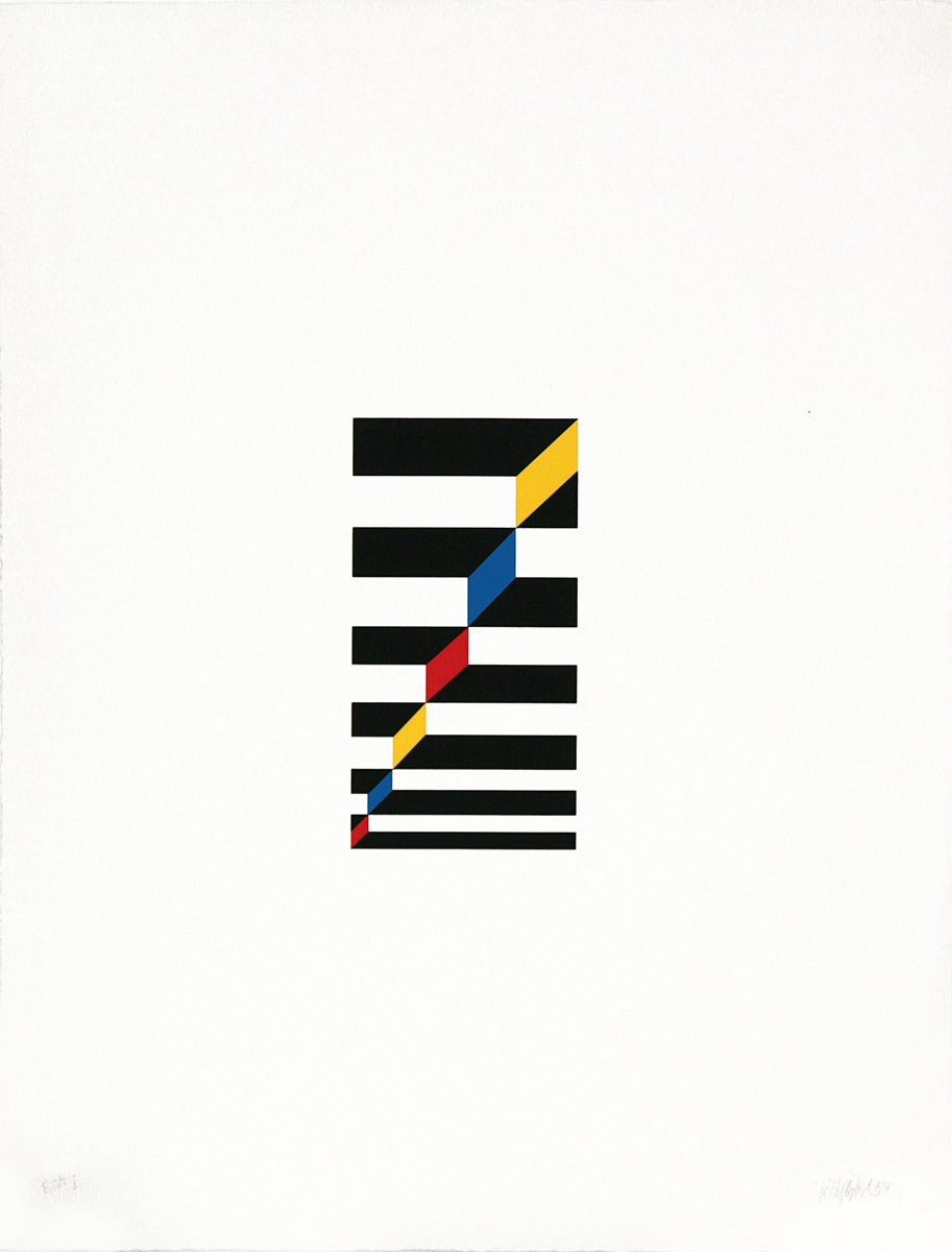 Ohne Titel, 199465 x 50 cmSerigraph, signedEdition: 